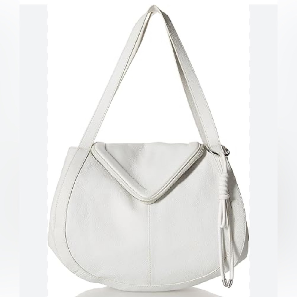 Vince Camuto - women’s Lenka satchel white Swan genuine leather shoulder bag‎